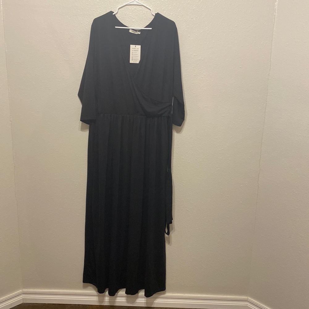 Pinup Fashion, Elagant black plus size dress